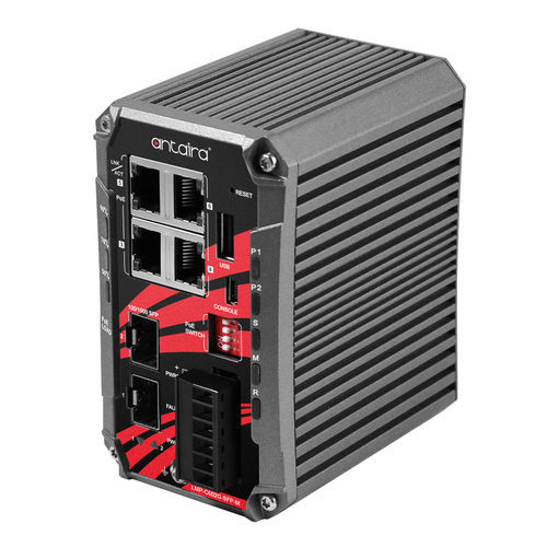 Управляемый коммутатор Ethernet - LMP-C602G-SFP-bt-T-V2 - Antaira Technologies - 6 портов / уровня 3 / Gigabit Ethernet
