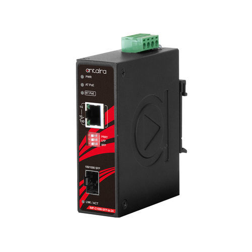 Преобразователь протокола - IMP-C1000-SFP-bt-24-T - Antaira Technologies - длины волн / скорости / среда