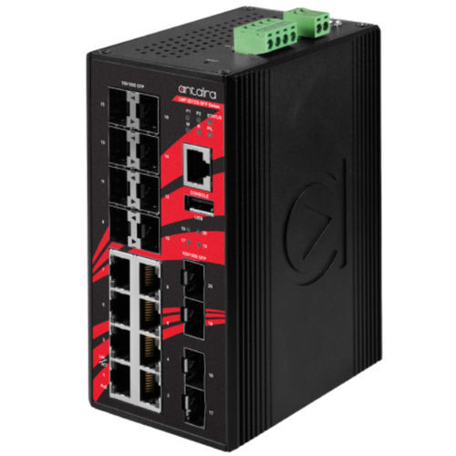 Управляемый коммутатор Ethernet - LMP-2012G-SFP-T - Antaira Technologies - 20 портов / уровня 3 / Gigabit Ethernet