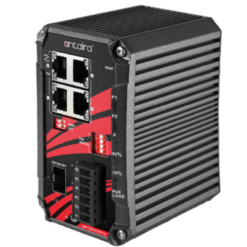 Неуправляемый коммутатор Ethernet - LNP-C501G-SFP-bt-T - Antaira Technologies - 5 портов / Gigabit Ethernet / гигабит