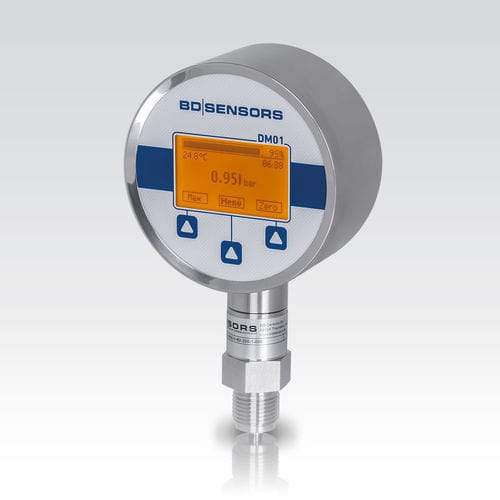 Абсолютный манометр - DM 01 - BD|SENSORS GmbH - с дисплеем LCD / резьбовой / из нержавеющей стали