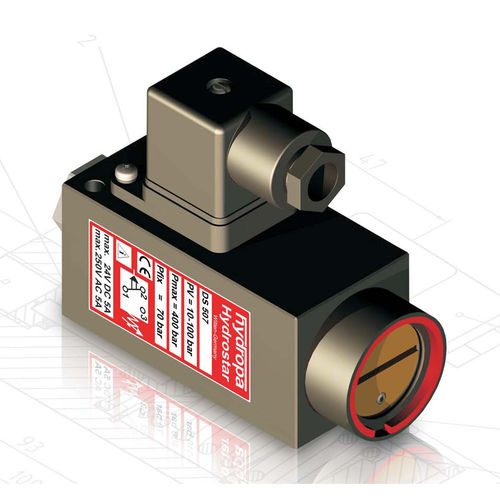Поршневый прессостат - DS-507 / 502 series - Hydropa - для масла / регулируемый