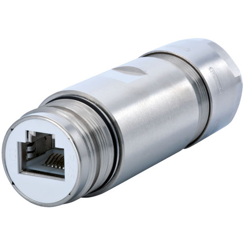 Соединитель для передачи данных - 7R20408000 - HUMMEL - RJ45 / круговой / внутренняя резьба