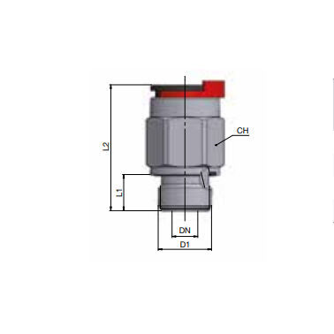 Гидравлический соединитель - R1A3ZF106I-0404 - ALFAGOMMA - вставной / из металла