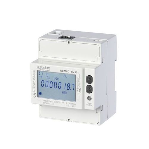 Трехфазовый Электрический счетчик электроэнергии - UEM6C-A E - Algodue Elettronica - на DIN-рейке / цифровой / с регистратором данных