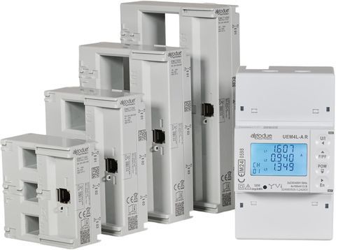 Трехфазовый Электрический счетчик электроэнергии - UEM2L-A R, UEM4L-A R MID - Algodue Elettronica - на DIN-рейке / цифровой / многолинейный