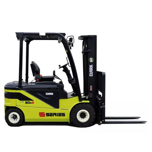 Электрический вилочный погрузчик - SE series - CLARK Material Handling - с местом для сидения водителя / для разгрузочно-погрузочных работ / 4-колесный