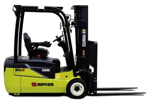 Электрический вилочный погрузчик - STE series - CLARK Material Handling - с местом для сидения водителя / для складов / промышленный