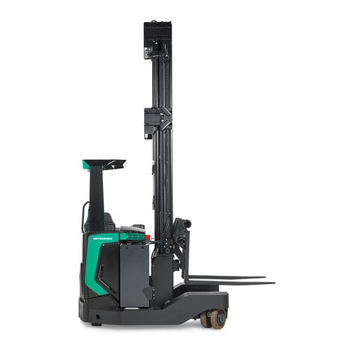 Электрическая подъемная тележка со съемной опорой - RBM20-25N2 Series - Mitsubishi Forklift Trucks - в положении рядом / для разгрузочно-погрузочных работ / для узкого прохода