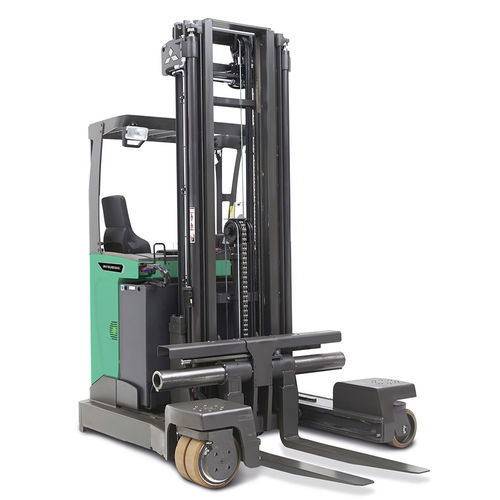 Электрическая подъемная тележка со съемной опорой - RBM20-25N3 Series - Mitsubishi Forklift Trucks - с местом для сидения водителя / для разгрузочно-погрузочных работ / для хранения