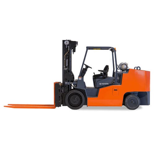 Вилочный погрузчик с тепловым двигателем - THDC series - Toyota Industrial Equipment - с местом для сидения водителя / для складов / для использования в помещениях