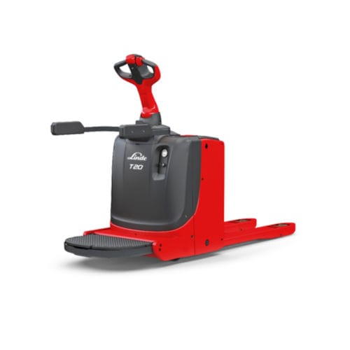 Электрический погрузчик для поддонов - T P series - Linde Material Handling - с платформой для оператора / 24 В / узкий