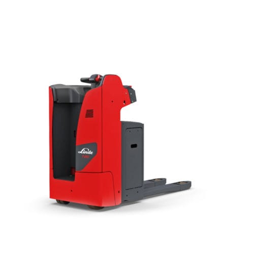 Электрический погрузчик для поддонов - T S series - Linde Material Handling - со «стоячим» водителем / боковой / 24 В