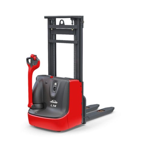 Электрический штабелер - L14C - Linde Material Handling - с пешим оператором / 24 В / транспортный
