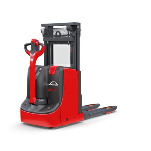 Электрический штабелер - D0 series - Linde Material Handling - с сопровождающим оператором / 24 В / транспортный