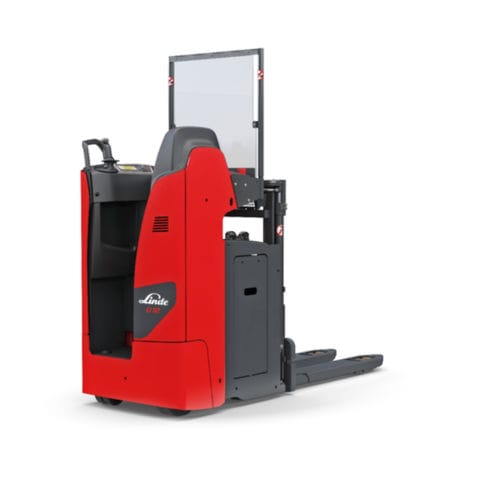 Электрический штабелер - D12 S series - Linde Material Handling - стоячий / 24 В / транспортный