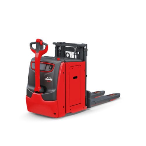 Электрический штабелер - D10 - Linde Material Handling - с сопровождающим оператором / 24 В / транспортный