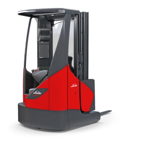 Электрическая подъемная тележка со съемной опорой - R1 X series - Linde Material Handling - в положении рядом / для узкого прохода / для паллет