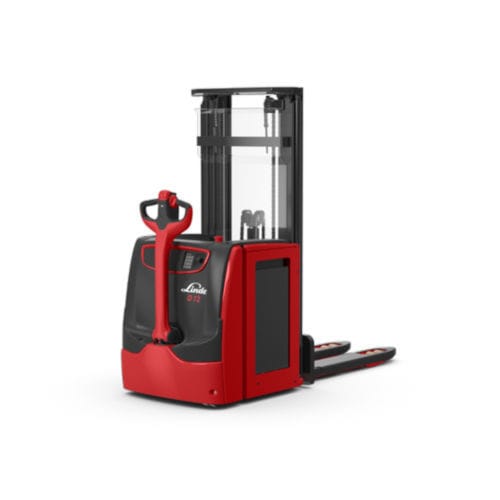 Электрический штабелер - D1 series - Linde Material Handling - с сопровождающим оператором / 24 В / для одновременной перевозки 2 поддонов