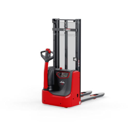 Электрический штабелер - L1 series - Linde Material Handling - с сопровождающим оператором / 24 В / для одновременной перевозки 2 поддонов