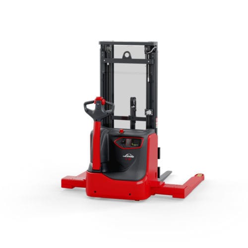 Электрический штабелер - L1 AS series - Linde Material Handling - с сопровождающим оператором / 24 В / для складов