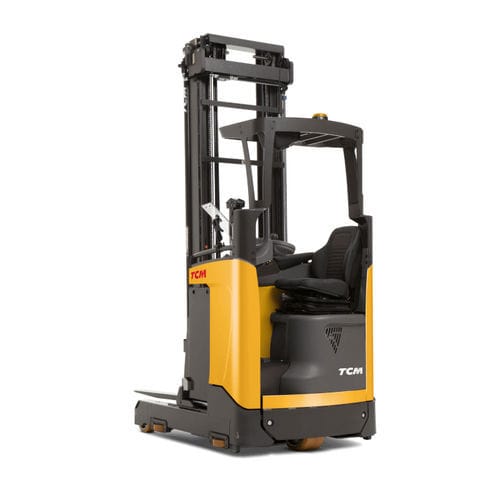 Электрическая подъемная тележка со съемной опорой - RT series - TCM Forklifts - в положении рядом / для разгрузочно-погрузочных работ / для складов