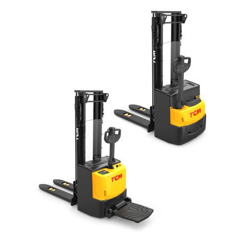 Штабелер для паллет - SP series - TCM Forklifts - электрический / с платформой для оператора / с сопровождающим оператором