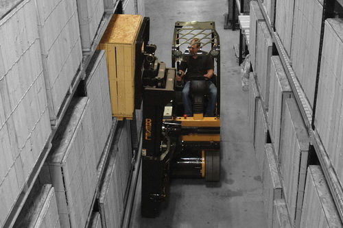 Электрическая боковая подъемная тележка - SLx0AC series - Landoll - с местом для сидения водителя / для разгрузочно-погрузочных работ / для очень узких проходов