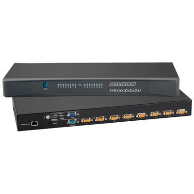 Консольный переключатель KVM для монтажа в стойку - KV802 - Acnodes Corporation - 1U / 8 портов