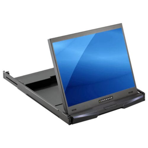 Выдвижной ящик на роликах пульт управления - RP1205 - Acnodes Corporation - со встроенным KVM-переключателем / клавиатура / ЖК-экран