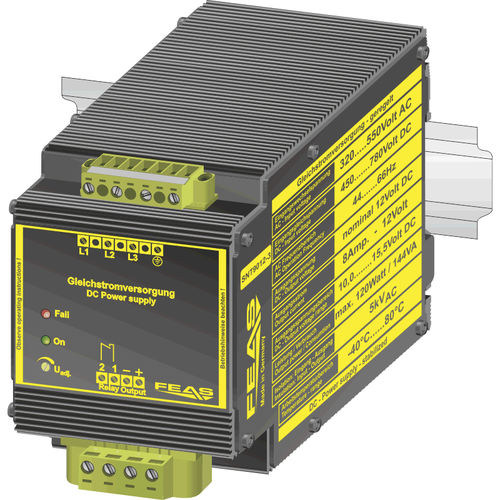 3-фазный источник электропитания - SNT9012-3 - FEAS GmbH - на DIN-рейке / AC/DC / DC/DC