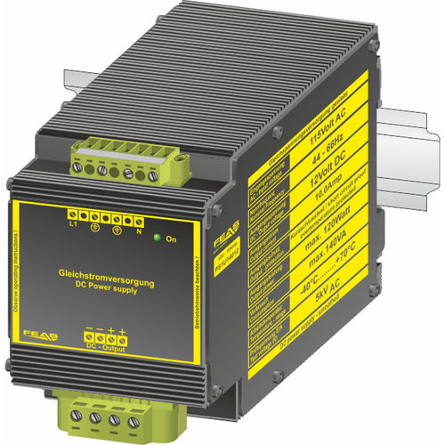 Нерегулируемый источник электропитания - PS1U14012 - FEAS GmbH - на DIN-рейке / AC/DC / с одним выходом
