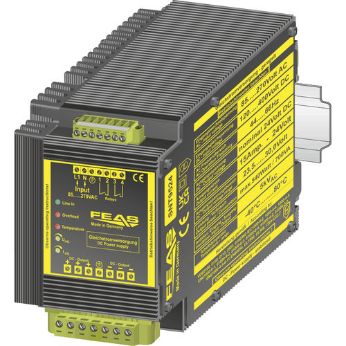 Импульсный источник электропитания - SNT9524 - FEAS GmbH - на DIN-рейке / AC/DC / с защитой от короткого замыкания