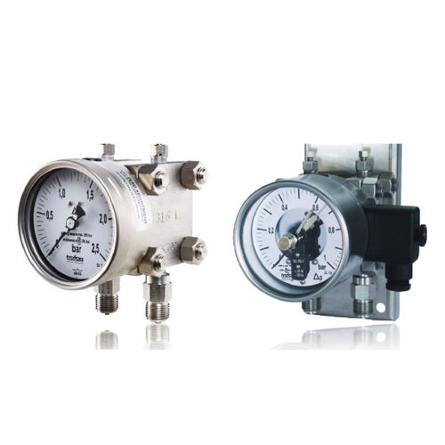 Дифференциальный манометр - TMP 301 - Trafag AG sensors & controls - аналоговый / из нержавеющей стали / с электрическим контактом
