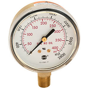 Абсолютный манометр - 600 - AMETEK Pressure - со шкалой / резьбовой / из латуни