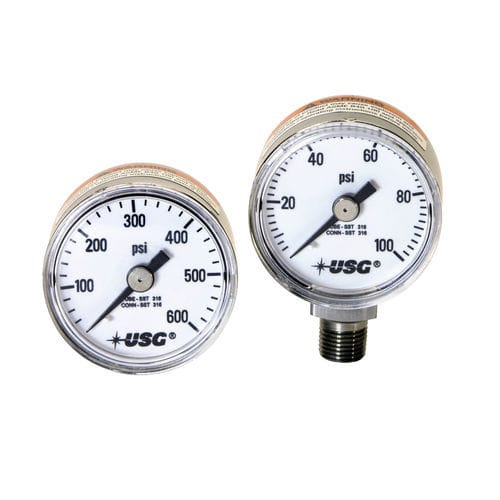 Абсолютный манометр - 1521 - AMETEK Pressure - аналоговый / резьбовой / монтаж сзади