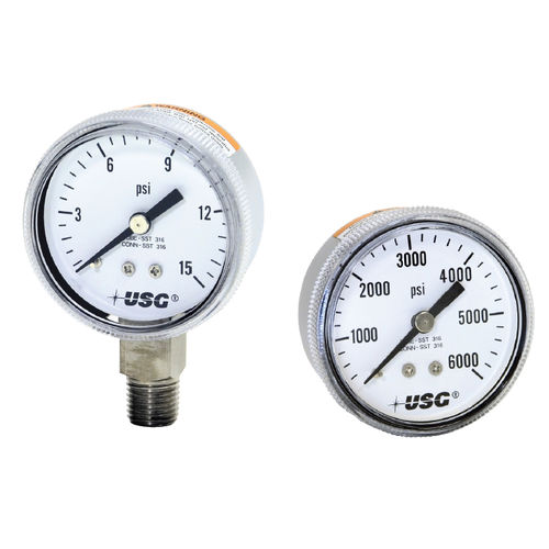 Абсолютный манометр - 1522 - AMETEK Pressure - аналоговый / резьбовой / монтаж сзади