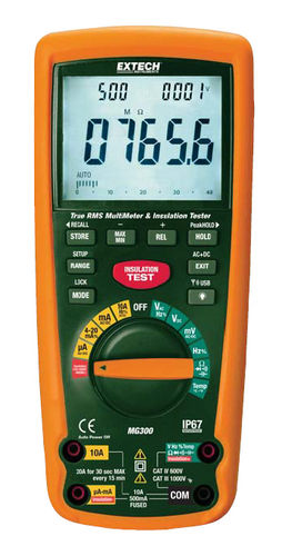 Цифровой мультиметр - MG300 - Extech - переносной / 1000 В / 10 A