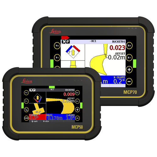 Система управления регулятор уровня - iCON excavate iXE2 - Leica Geosystems - наклона / лазером / для позиционирования