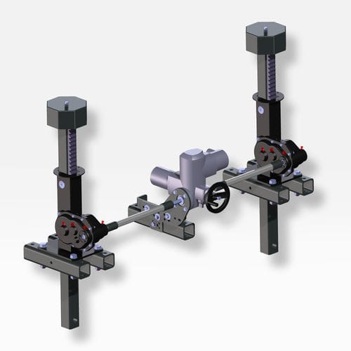 Спаренный привод шлюзового затвора - 1290 series - haacon hebetechnik gmbh