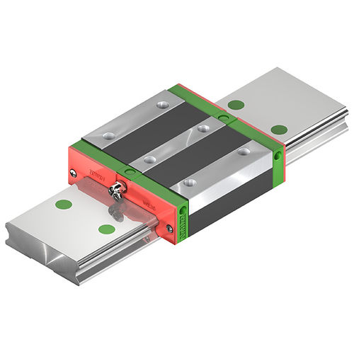 Широкая линейная направляющая - WE/QW series - HIWIN GmbH - с рециркуляцией с четырьмя рядами шариков / 21 мм / компактная