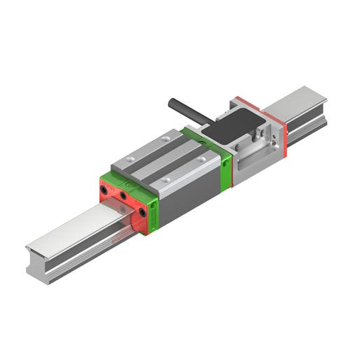 Линейная направляющая со встроенной измерительной системой - PG series - HIWIN GmbH - с рециркуляцией с четырьмя рядами шариков / 25 мм / на профильной рейке