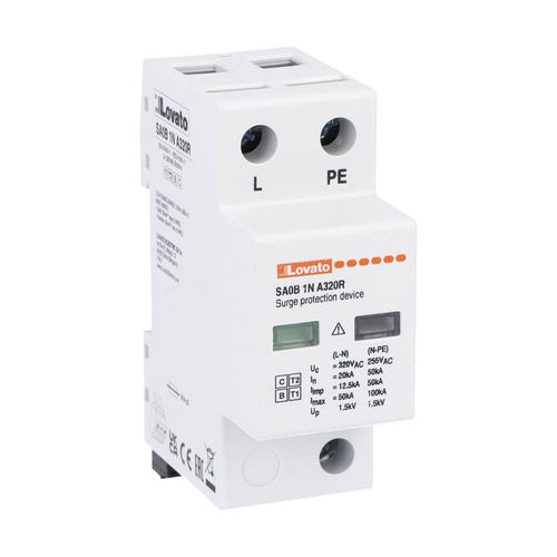 Коробка разрядника типа 1+2 - SA0 series - LOVATO ELECTRIC - на DIN-рейке / вставная