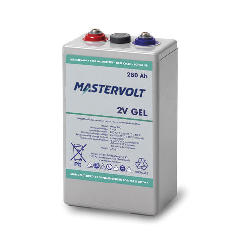 Аккумулятор кислотно-свинцовый гель - MVSV 280 - Mastervolt - для блока / 24 В / растяжения