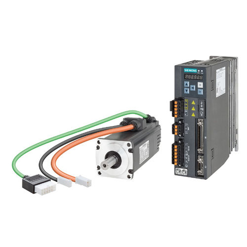 Трехфазовый вариатор частоты - SINAMICS V90  - Siemens Safety Integrated - монофазовый / с векторным управлением / Modbus