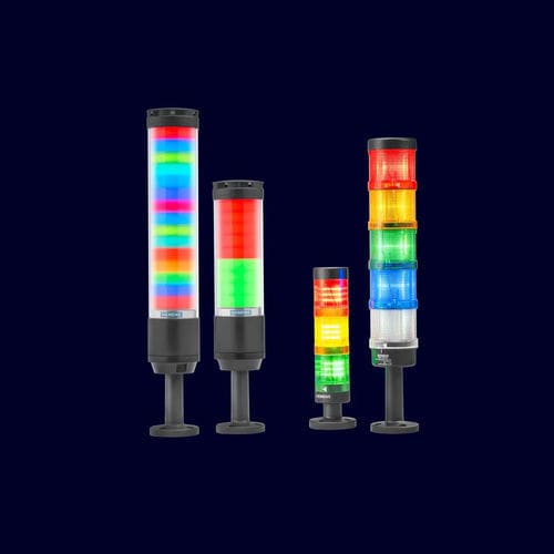 Световая колонна LED - 8WD series - Siemens Safety Integrated - проблесковая / постоянная / мигающая