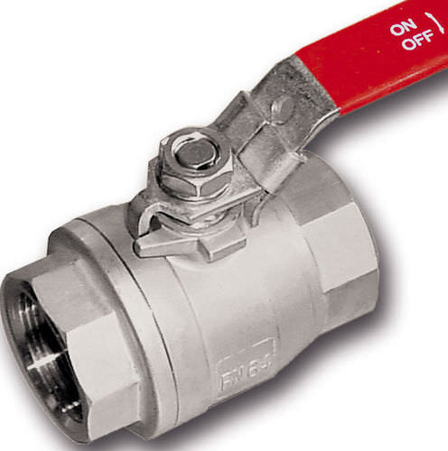 Клапан со сферическим золотником - A-BV2 - Schwer Fittings - с рычагом / 2-элементный / из ПТФЭ