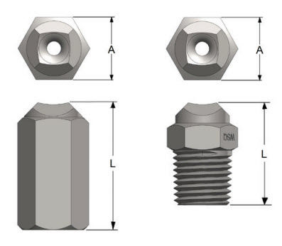 Газовая форсунка - 0.091 - 0.688", max. 150 psi | SWSQ series - BEX - для распыления / с полным конусом