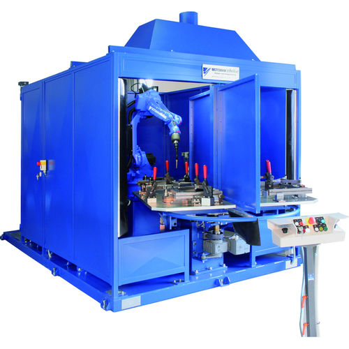 Роботизированная ячейка для сварки - MOTO-Compact RVE - YASKAWA Europe GmbH - для небольших деталей / компактная