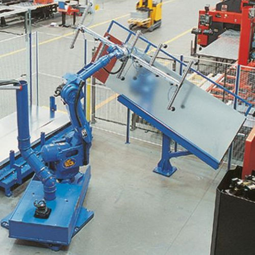Роботизированная ячейка для разгрузочно-погрузочных работ - MH180 - YASKAWA Europe GmbH - для листогибочного пресса